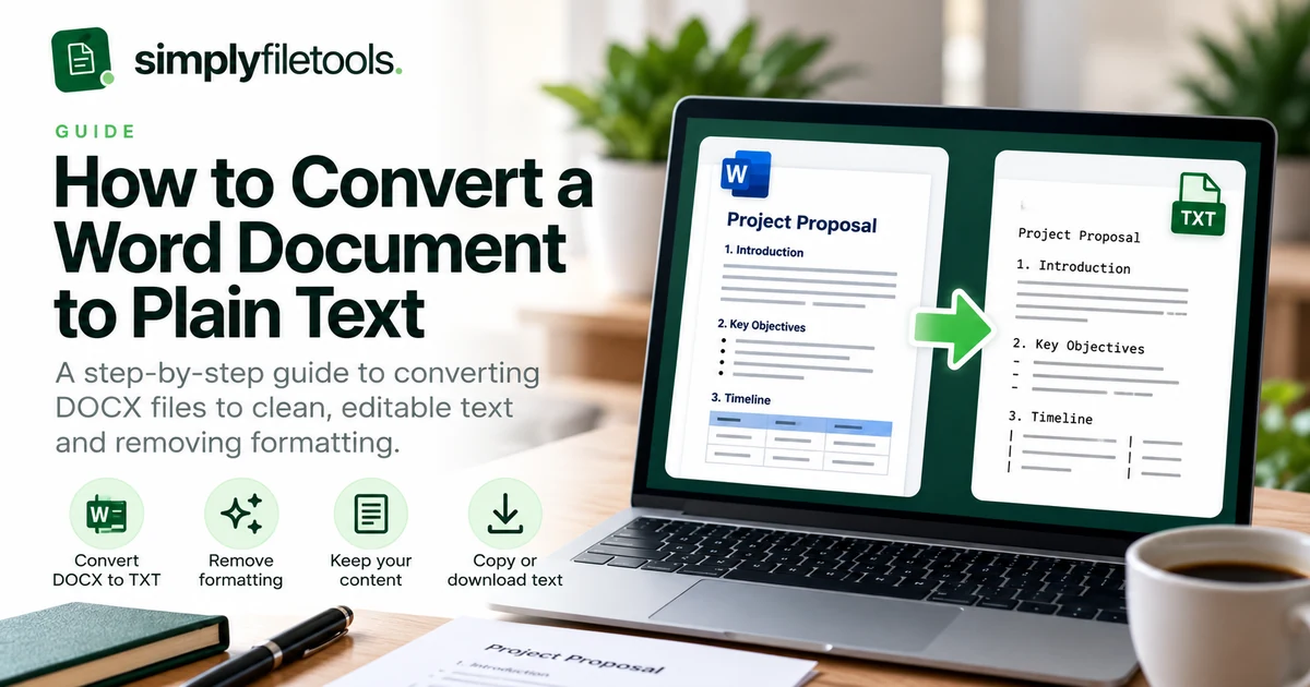 How to Convert a Word Document to Plain Text (DOCX to TXT)