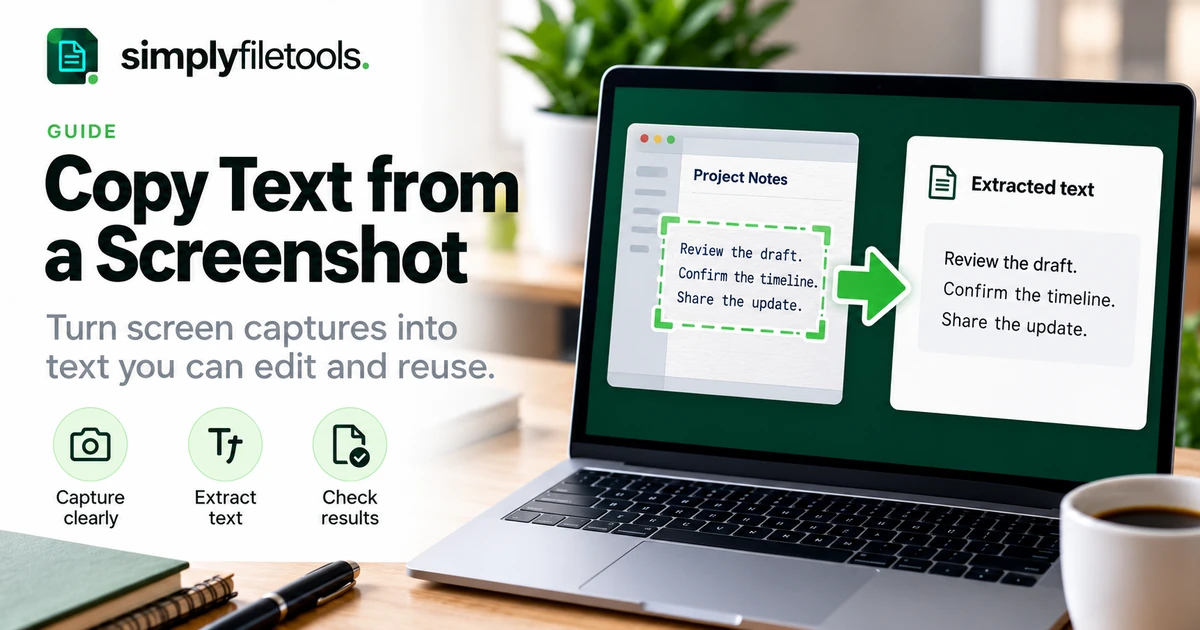 How to Copy Text from a Screenshot