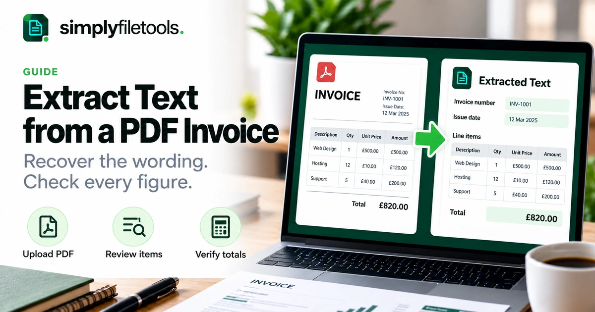 How to Extract Text from a PDF Invoice