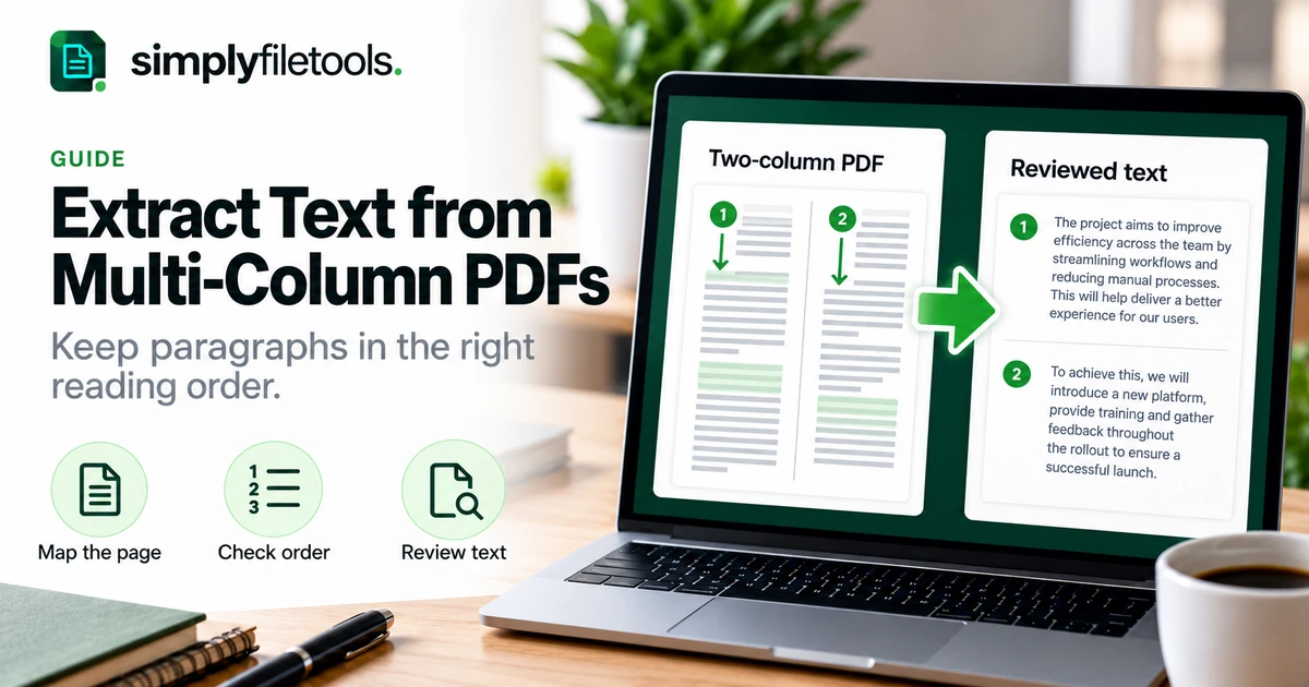 How to Extract Text from a PDF with Multiple Columns