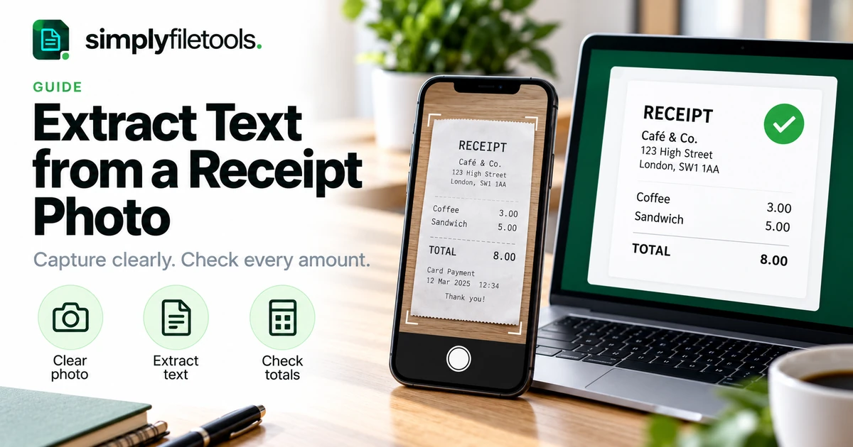 How to Extract Text from a Receipt Photo
