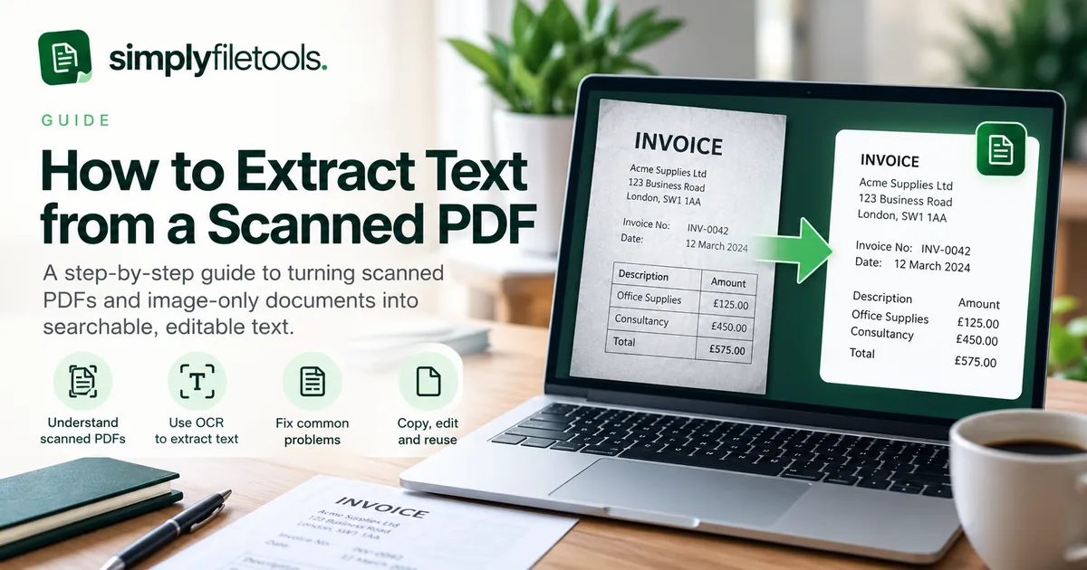How to Extract Text from a Scanned PDF