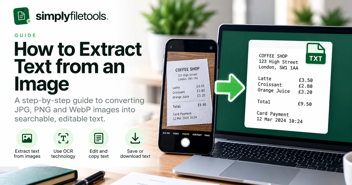 How to Extract Text from an Image (JPG, PNG & WebP)