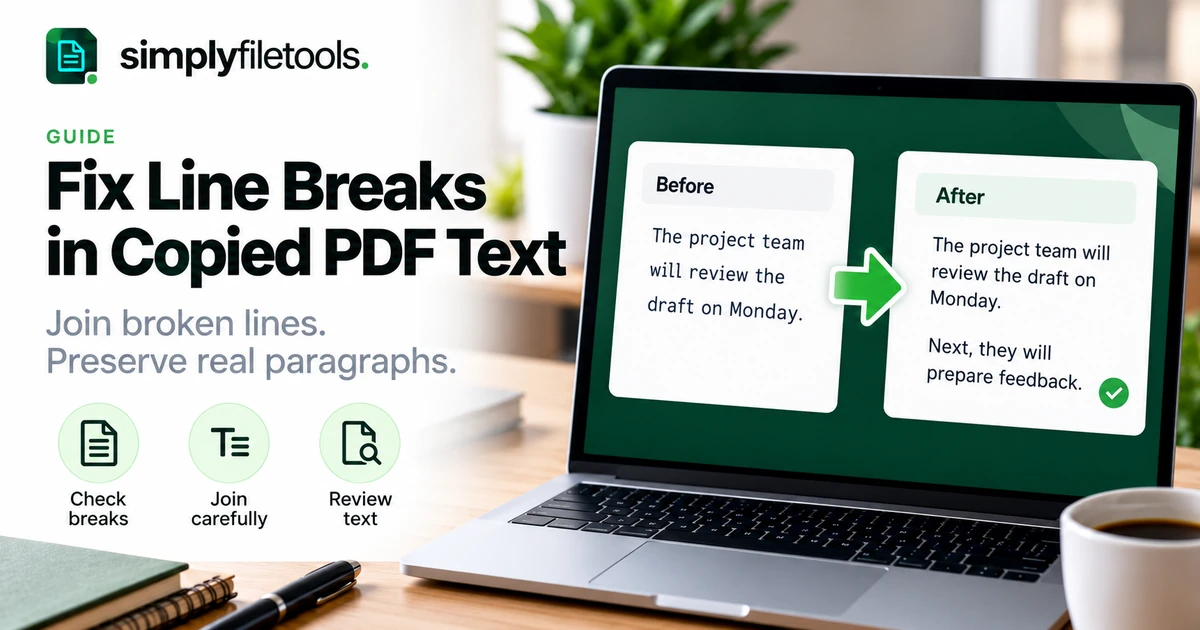 How to Fix Line Breaks After Copying Text from a PDF