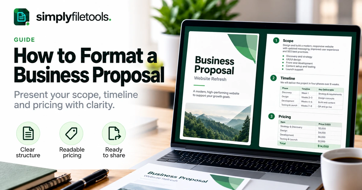 How to Format a Business Proposal: Layout & Examples
