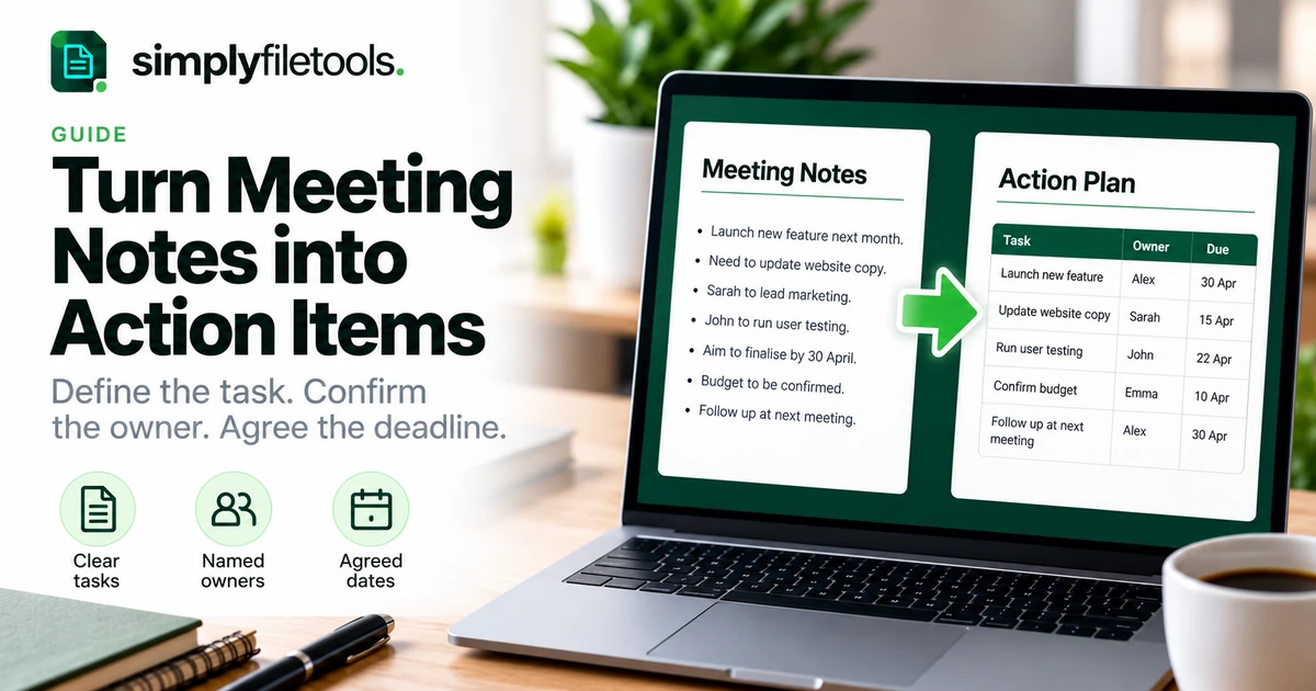 How to Turn Meeting Notes into Action Items
