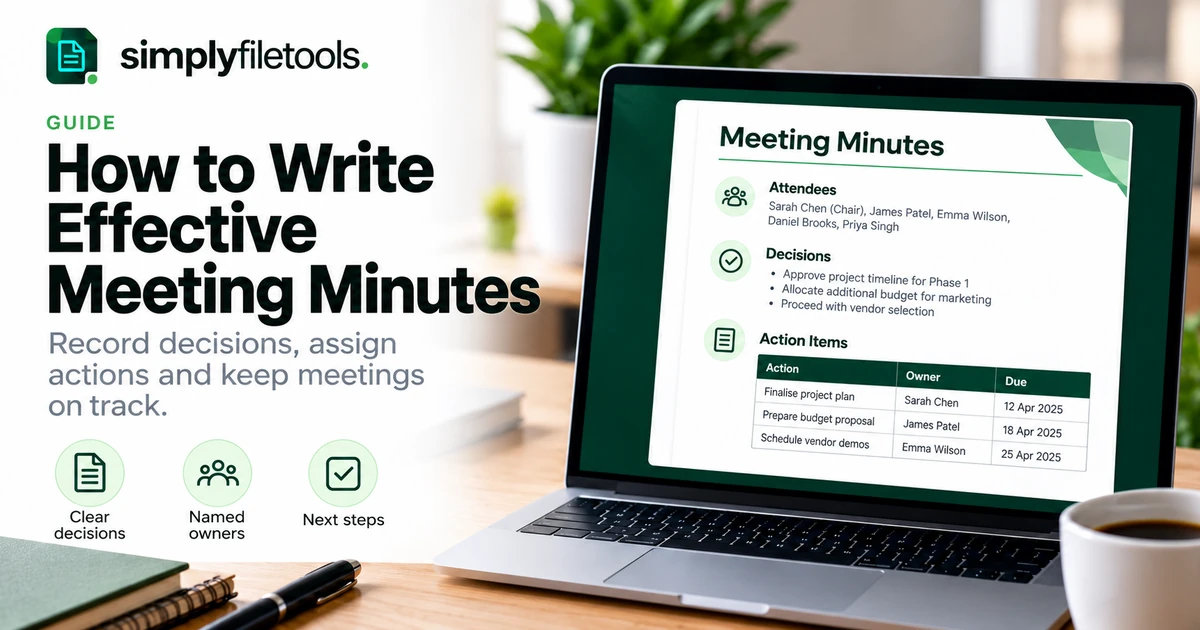 How to Write Effective Meeting Minutes: Examples & Template