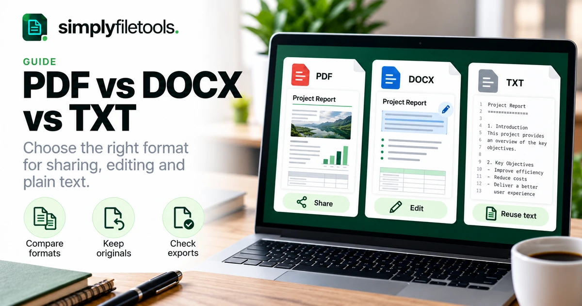 PDF vs DOCX vs TXT: Which File Format Should You Use?