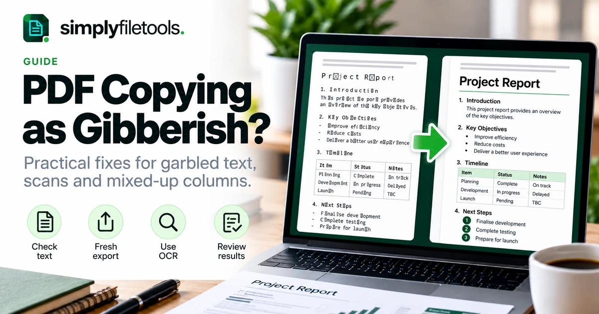 Why Does My PDF Copy and Paste as Gibberish? Causes & Fixes